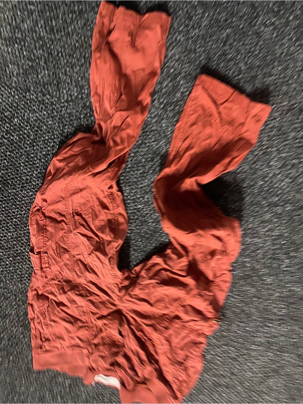 Sonoma Wide-Leg High-Rise Pants in Rust Orange